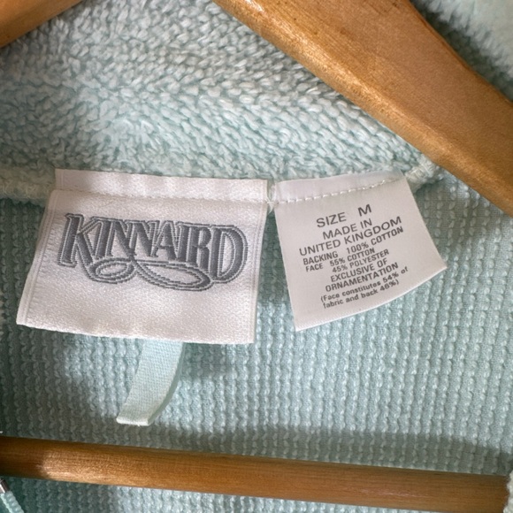 Women’s Full Zipper Sleepwear Size Medium Light Blue Winter/ Summer Robe - Picture 3 of 6